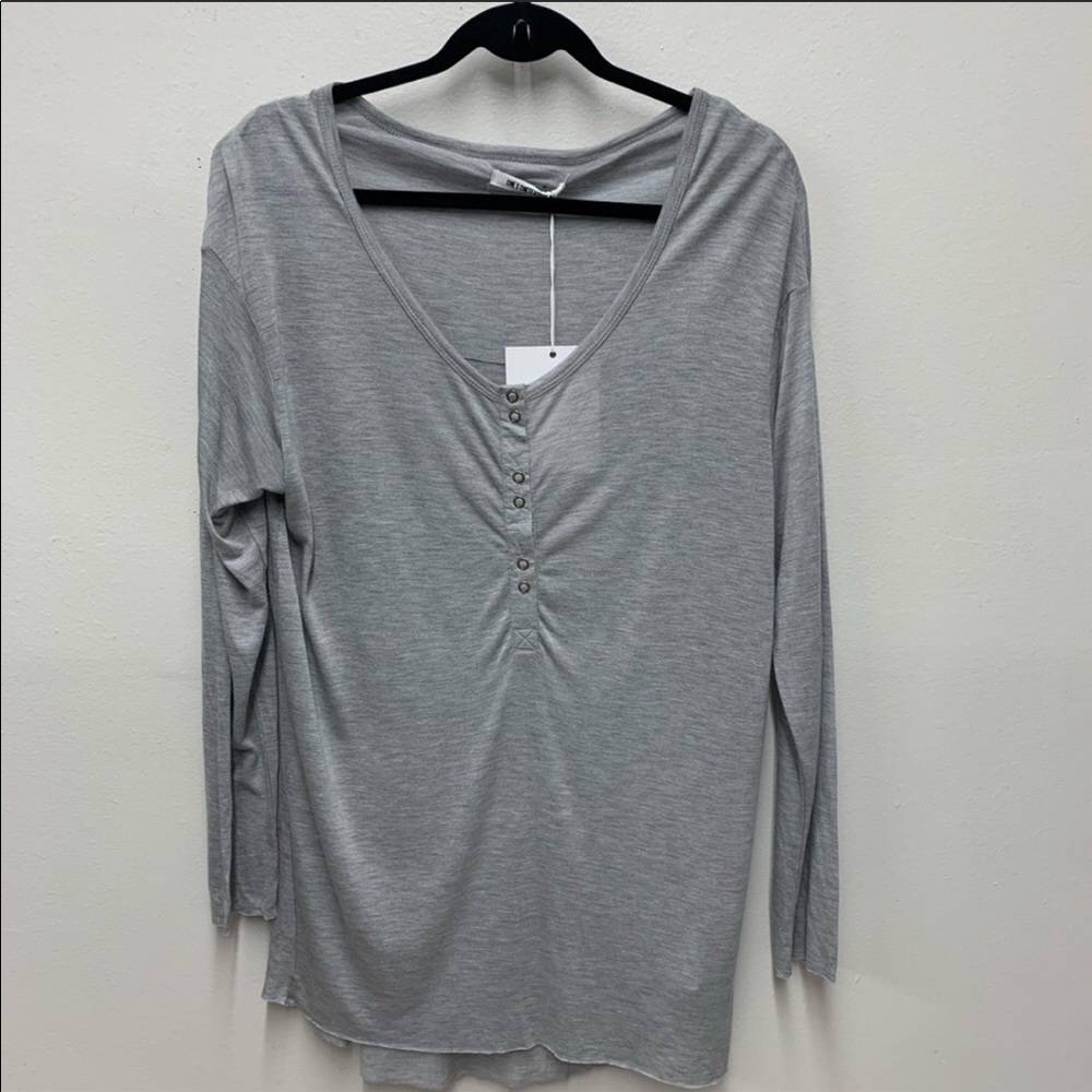 One Teaspoon Grey Marle Top, XS, NWT